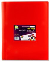 PREMIER OFFICE A4 80 POCKET DISPLAY BOOK - SOFT COVER 3 ASST.