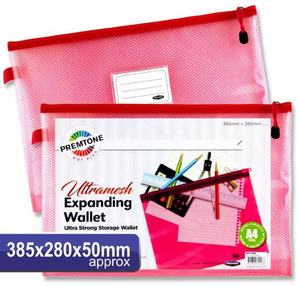 PREMTONE B4+ ULTRAMESH EXPANDING WALLET - HOT PINK