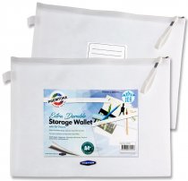 PREMTO A4+ EXTRA DURABLE STORAGE WALLET - ICE CLEAR PEARL