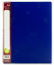 PREMIER OFFICE A4 20 POCKET DISPLAY BOOK 3 Colours