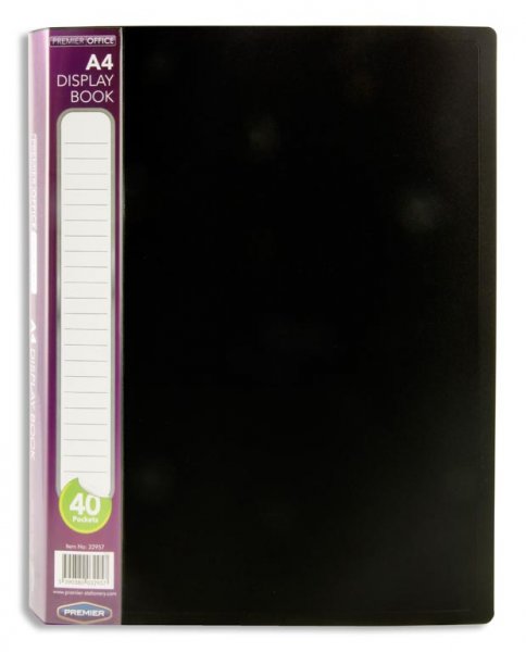 PREMIER OFFICE A4 40 POCKET DISPLAY BOOK CDU