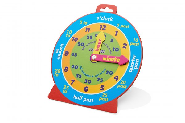 CLEVER KIDZ 23cm MAGNETIC CLEVER CLOCK