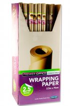 PREMIER OFFICE KRAFT BROWN PAPER ROLL 2.5m x 70cm CDU