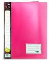 PREMIER OFFICE A4 40 POCKET PRESENTATION DISPLAY BOOK TANG 4 ASST.