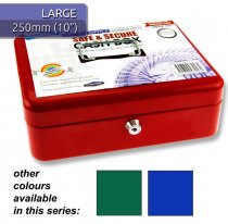 PREMIER OFFICE 10" (250mm) METAL CASH BOX ASST.