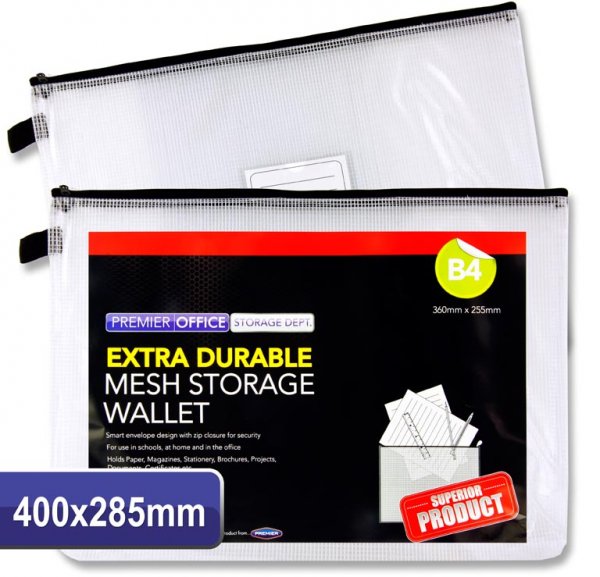 PREMTO B4 EXTRA DURABLE EXPANDING WALLET- CLEAR PEARL