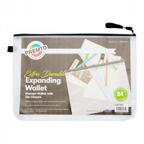 PREMTO B4 EXTRA DURABLE EXPANDING WALLET- CLEAR PEARL
