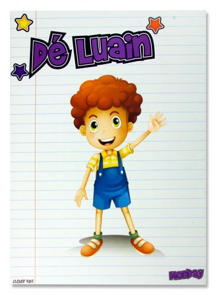 * CLEVER KIDZ PKT.7 CLASS SIGNS - DAYS OF WEEK IN IRISH