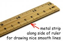 STUDENT SOLUTIONS 30cm WOODEN RULER
