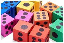 CLEVER KIDZ PKT.12 EVA DICE