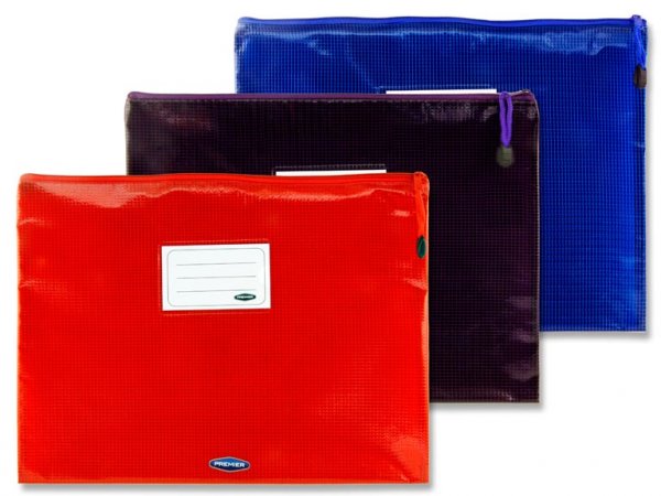 * PREMIER UNIVERSAL PKT.3 A4+ MESH PVC WALLETS