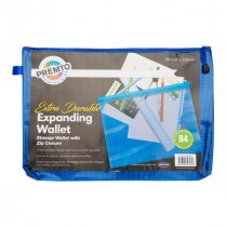PREMIER OFFICE B4 EXTRA DURABLE MESH WALLET - PRINTERS BLUE