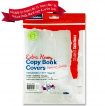 STUDENT SOLUTIONS PKT.5 PVC EXTRA HEAVY PROJECT & JUNIOR COPY BOOK COVERS
