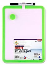 PREMIER OFFICE 285x215mm MAGNETIC WHITE BOARD WITH DRY WIPE MARKER 3 ASST.