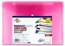 PREMIER OFFICE A3 BUTTON DOCUMENT WALLET 4 ASST.