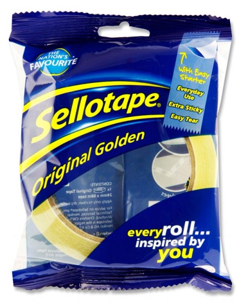 SELLOTAPE 24mmx66m ORIGINAL GOLDEN TAPE
