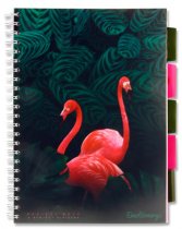 EMOTIONERY A4 250pg PP 5 SUBJECT PROJECT BOOK - TROPICAL TWILIGHT 4 ASST.