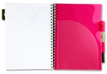 EMOTIONERY A4 250pg PP 5 SUBJECT PROJECT BOOK - TROPICAL TWILIGHT 4 ASST.