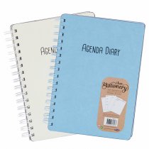 I LOVE STATIONERY A5 160pg WIRO OPEN AGENDA DIARY 2 ASST.