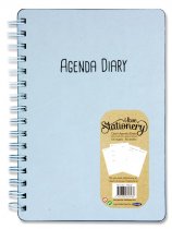 I LOVE STATIONERY A5 160pg WIRO OPEN AGENDA DIARY 2 ASST.