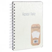 I LOVE STATIONERY A5 160pg WIRO OPEN AGENDA DIARY 2 ASST.
