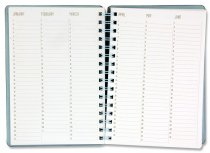 I LOVE STATIONERY A5 160pg WIRO OPEN AGENDA DIARY 2 ASST.