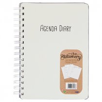 I LOVE STATIONERY A5 160pg WIRO OPEN AGENDA DIARY 2 ASST.