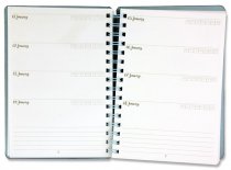 I LOVE STATIONERY A5 160pg WIRO OPEN AGENDA DIARY 2 ASST.