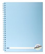 PREMTO PASTEL A4 200pg WIRO NOTEBOOK 4 ASST.