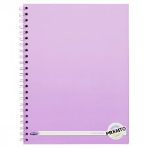 PREMTO PASTEL A4 200pg WIRO NOTEBOOK 4 ASST.