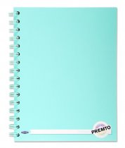 PREMTO PASTEL A5 200pg WIRO NOTEBOOK 4 ASST.