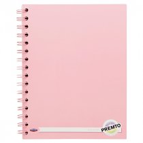PREMTO PASTEL A5 200pg WIRO NOTEBOOK 4 ASST.