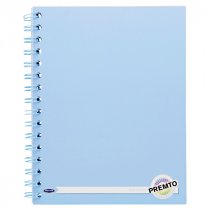 PREMTO PASTEL A5 200pg WIRO NOTEBOOK 4 ASST.