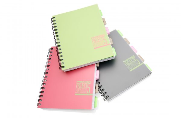 PREMIER A5 250pg PP 5 SUBJECT PROJECT BOOK - SPECTRE 3 ASST