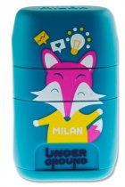 MILAN UNDERGROUND TWIN HOLE SHARPENER/ERASER 4 ASST. CDU