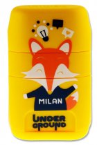 MILAN UNDERGROUND TWIN HOLE SHARPENER/ERASER 4 ASST. CDU