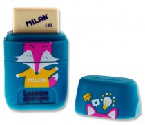 MILAN UNDERGROUND TWIN HOLE SHARPENER/ERASER 4 ASST. CDU