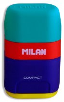 MILAN COMPACT MIX SHARPENER/ERASER CDU 4 ASST.