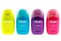 MILAN AFILABORRA SINGLE HOLE SHARPENER/ERASER 4 ASST. CDU