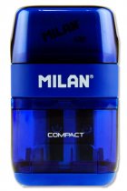 MILAN COMPACT TWIN HOLE SHARPENER/ERASER 4 ASST. CDU