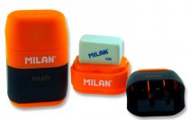 MILAN COMPACT TOUCH DUO ERASER & SHARPENER 4 ASST CDU