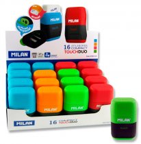 MILAN COMPACT TOUCH DUO ERASER & SHARPENER 4 ASST CDU