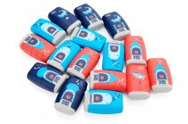 MILAN COMPACT TWIN HOLE SHARPENER & ERASER - SHARK ATTACK ASST CDU