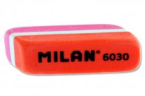 MILAN 6030 COLOURED ERASER 4 ASST. CDU