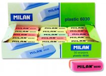 MILAN 6030 COLOURED ERASER 4 ASST. CDU