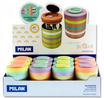 MILAN TWIN HOLE SHARPENER SUGAR 4 ASST CDU