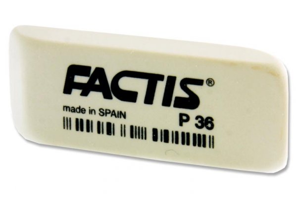 MILAN FACTIS P36 WHITE ERASER CDU