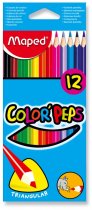 MAPED PKT.12 COLOR'PEPS TRIANGULAR COLOURING PENCILS