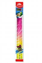 MAPED TWIST 'N' FLEX DECOR 30cm RULER 3 ASST CDU
