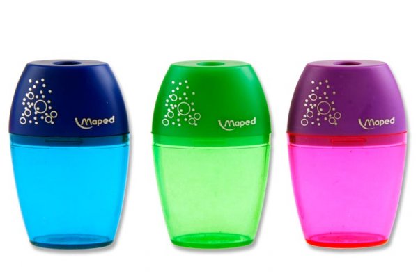 MAPED SHAKER PENCIL SHARPENER CDU 3 ASST